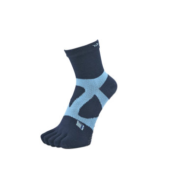 YAMAtune - Spider Arch Middle - 5 Toe - Anti-Slip Dots - Navy / Light Blue